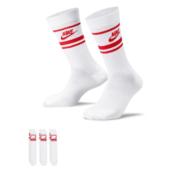 Nike - "Sportswear Essential" Socken für Herren/Damen Unisex, Alltag (3er-Pack) (Weiß/Königsblau) - Image 1