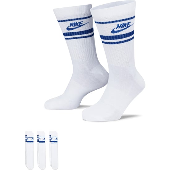 Nike - "Sportswear Essential" Socken für Herren/Damen Unisex, Alltag (3er-Pack) (Weiß/Königsblau) - Image 2