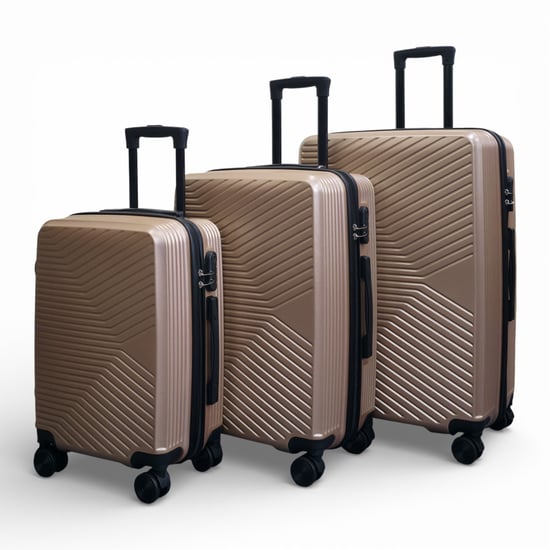 Goldener Hardshell-Koffer Robuster 8-Rad-Innenraumkoffer - Image 5