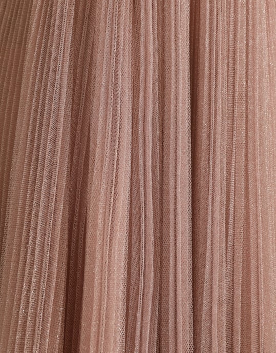 Plissiertes Minikleid Ein-Schulter-Stil - Image 6