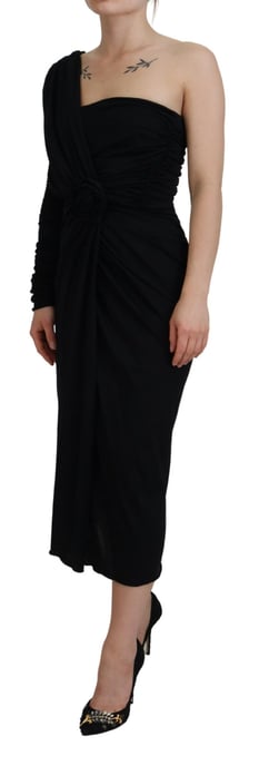Einärmliges Jersey-Kleid mit Rosen-Detail - Image 2