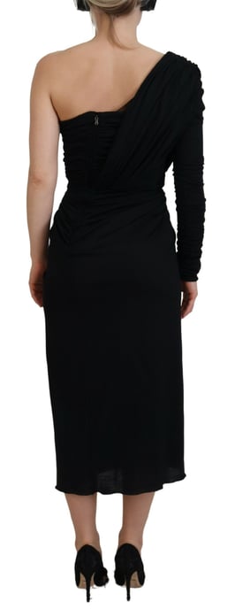 Einärmliges Jersey-Kleid mit Rosen-Detail - Image 3