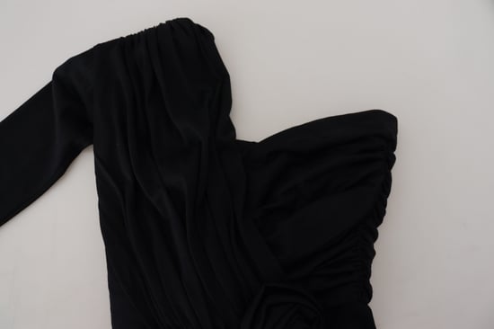 Einärmliges Jersey-Kleid mit Rosen-Detail - Image 5