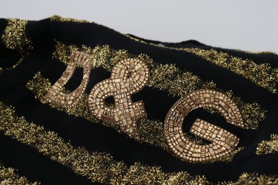 Metallic Streifen Strickpullover - Image 6