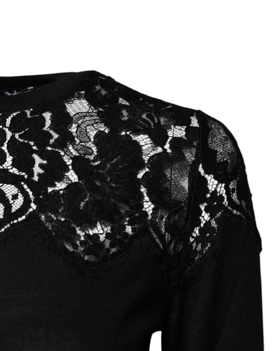 Schnürdetail Langarmpullover - Image 3