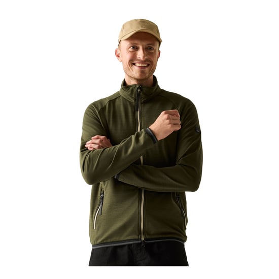 Regatta - "Malton" Fleecejacke für Herren, Durchgehender Reißverschluss (Dunkel-Khaki) - Image 4
