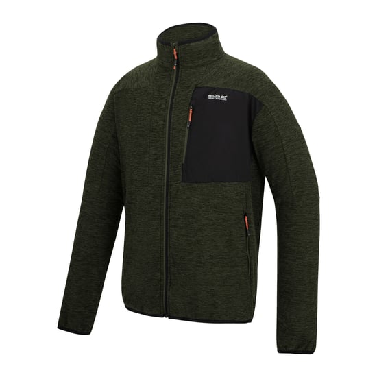 Regatta - "Scaris" Fleecejacke für Herren, Durchgehender Reißverschluss (Dunkel-Khaki) - Image 3