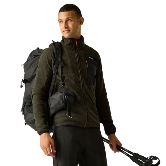 Regatta - "Scaris" Fleecejacke für Herren, Durchgehender Reißverschluss (Dunkel-Khaki) - Image 4