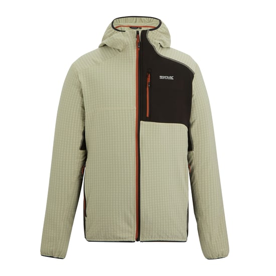 Regatta - "Alven" Fleecejacke für Herren, Durchgehender Reißverschluss (Klosterstein/Schwarz) - Image 1