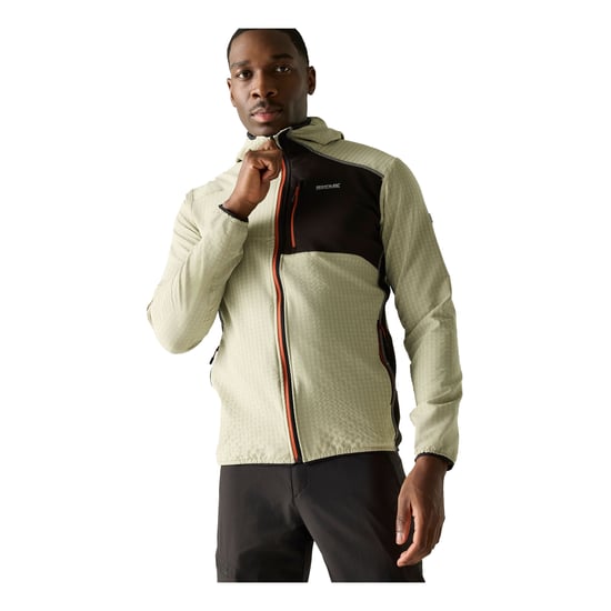 Regatta - "Alven" Fleecejacke für Herren, Durchgehender Reißverschluss (Klosterstein/Schwarz) - Image 4