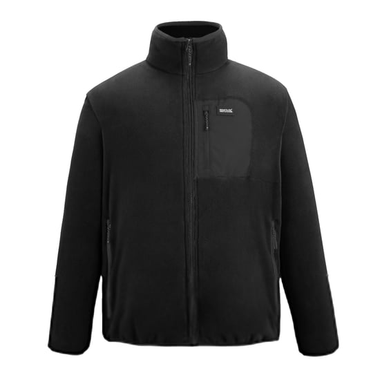 Regatta - "Frankie" Fleecejacke für Herren, Durchgehender Reißverschluss (Schwarz) - Image 1