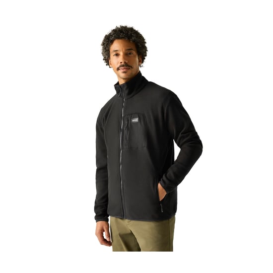 Regatta - "Frankie" Fleecejacke für Herren, Durchgehender Reißverschluss (Schwarz) - Image 4