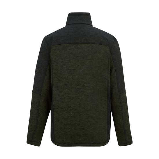 Regatta - "Highton" Midlayer für Herren, Durchgehender Reißverschluss, Fleece (Dunkel-Khaki/Schwarz) - Image 2