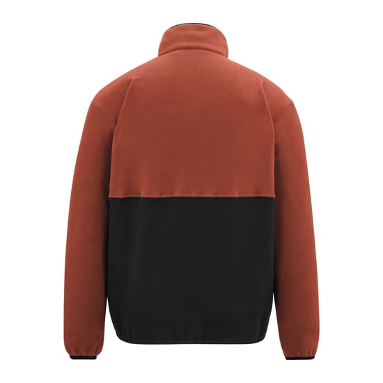 Regatta - "Frankie" Fleecejacke für Herren, Durchgehender Reißverschluss (Ziegelrot/Schwarz) - Image 2