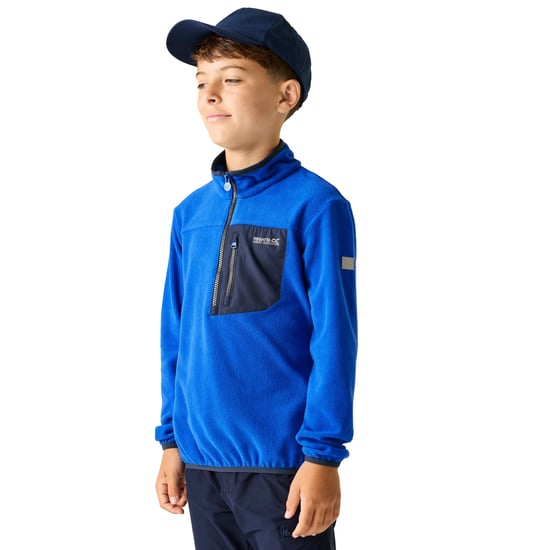 Regatta - "Frankie" Fleece-Oberteil für Kinder, mit halbem Reißverschluss (Königsblau) - Image 4