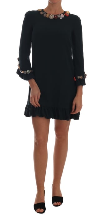 Dolce Gabbana Minikleid mit Knopfverzierung - Image 2
