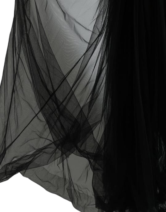 Pailletten-Mesh-Tüll-Maxikleid - Image 6