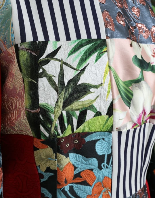 Patchwork-Minikleid Mehrfarbig Stil - Image 4