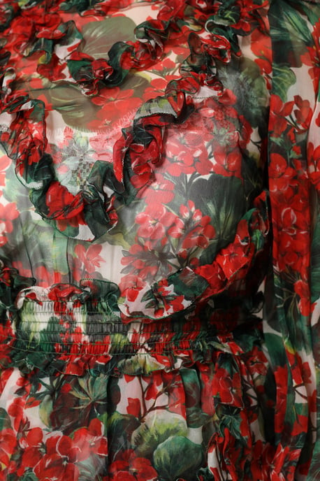 Blumendruck Mini-Kleid mit Rüschen - Image 6