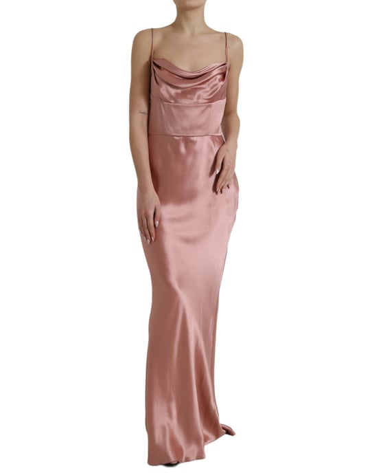 Kleid mit Cowl-Neck im Maxiformat - Image 1