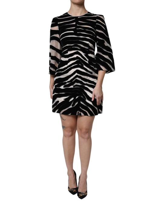 Zebra-Muster Mini-Kleid - Image 2