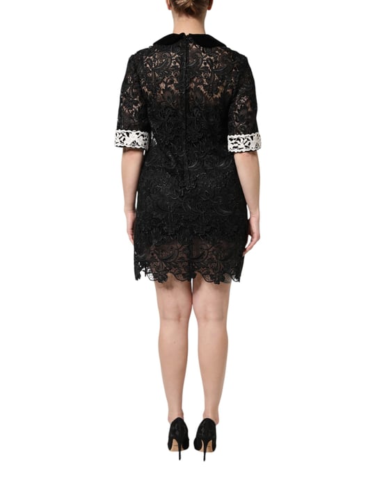 Spitzen-Minikleid mit floralen Verzierungen - Image 4
