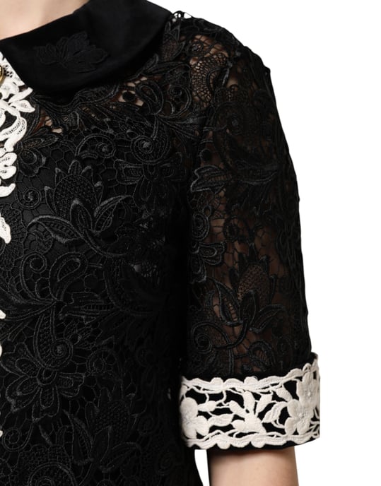 Spitzen-Minikleid mit floralen Verzierungen - Image 6