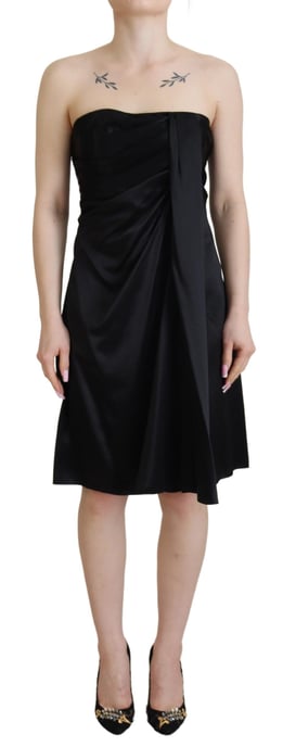 Drapiertes Seiden-Cocktailkleid - Image 1