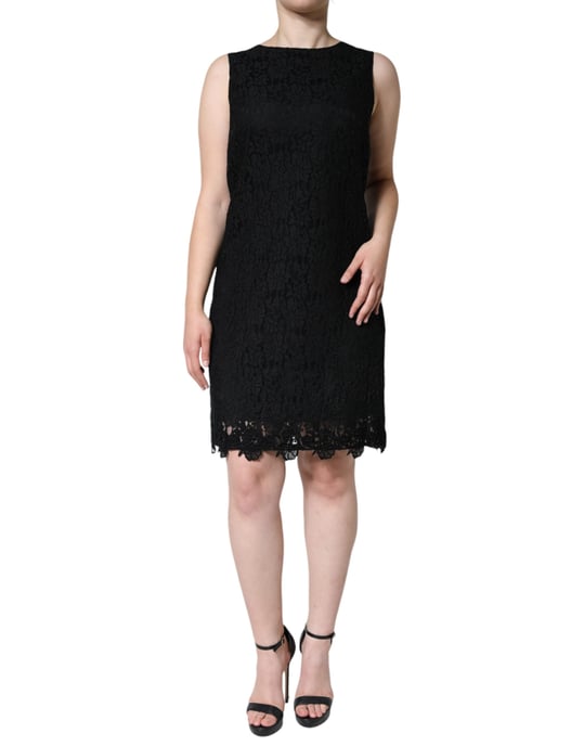 Spitzen-Sheath-Kleid Ärmellos Bootsausschnitt - Image 2
