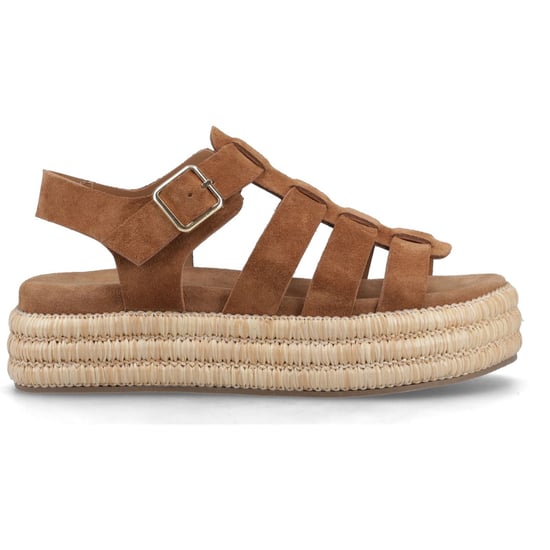 Hush Puppies Rosetta Gladiatoren Leder Damen Sandalen in Braun - Image 5