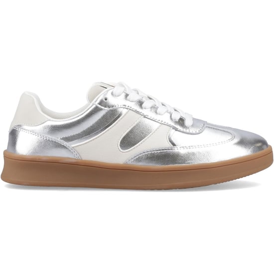 Hush Puppies Maura Wildleder Damen Silber Sneakers - Image 5