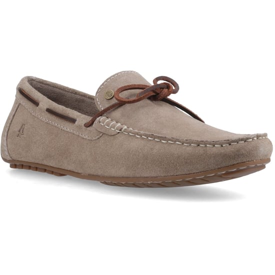 Hush Puppies Reuben Bootsschuh Veloursleder Herren Taupe Bootsschuhe - Image 1