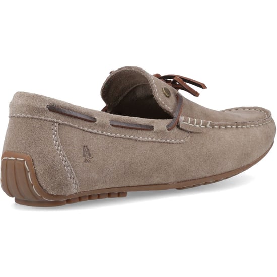 Hush Puppies Reuben Bootsschuh Veloursleder Herren Taupe Bootsschuhe - Image 2