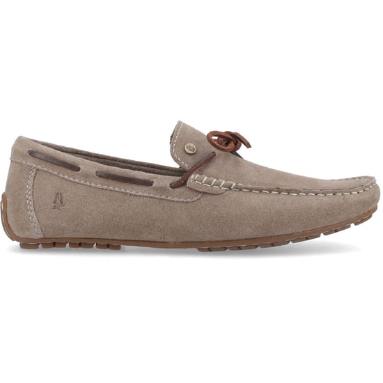 Hush Puppies Reuben Bootsschuh Veloursleder Herren Taupe Bootsschuhe - Image 5