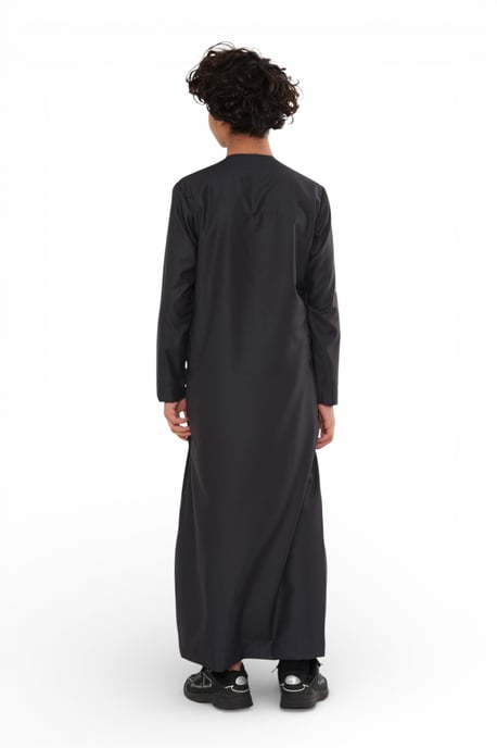 Kinder Jungen Grau Ramadan Eid Marokkanische Jubba Robe Muslim Djellaba Thobe LFS -K-TT008 - Image 4