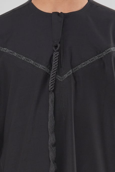 Kinder Jungen Grau Ramadan Eid Marokkanische Jubba Robe Muslim Djellaba Thobe LFS -K-TT008 - Image 5