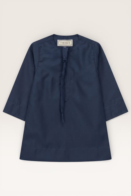 Kinder Jungen Marineblau Baby Ramadan Marokkanischer Thobe Robe Emirati Eid Jubba LFS-B-TT001 - Image 2