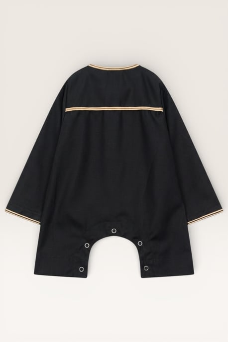Schwarzes marokkanisches Ramadan-Thobe-Gewand für Jungen, emiratisch, Eid Jubba LFS-B-TT003 - Image 3