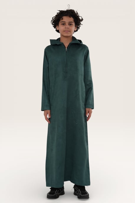 Grünes marokkanisches Jubba-Gewand für Jungen zum Eid-Fest (Ramadan) LFS - K-HM12 - Image 2