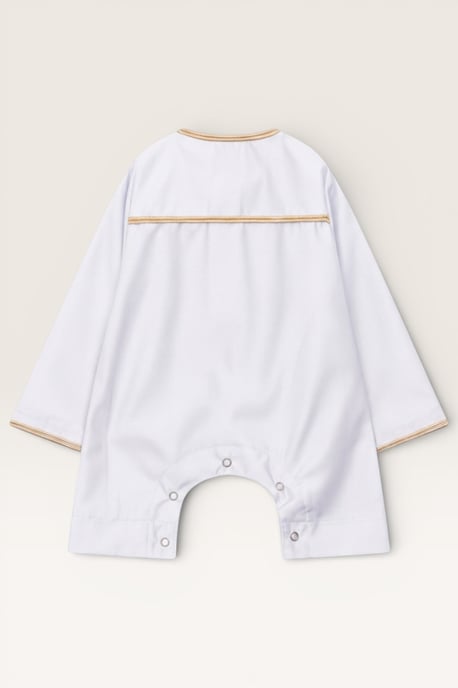 Kinder Jungen Weiß Baby Ramadan Marokkanischer Thobe Robe Emirati Eid Jubba LFS-B-TT003 - Image 3