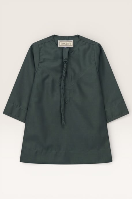 Kinder Jungen Grün Baby Ramadan Marokkanischer Thobe Robe Emirati Eid Jubba LFS-B-TT001 - Image 2