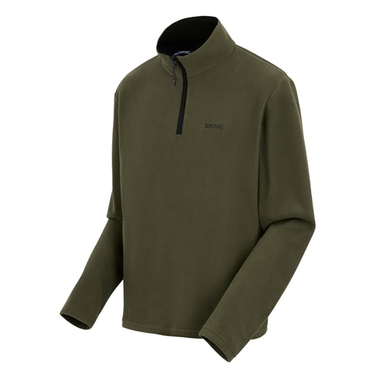 Regatta Great Outdoors Herren Thompson Fleece-Top mit Reißverschluss bis zur Brust (Oliv) - Image 3