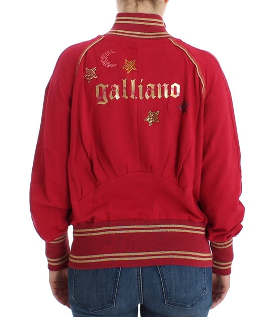 Rote Zip-Up Strickjacke - Image 4