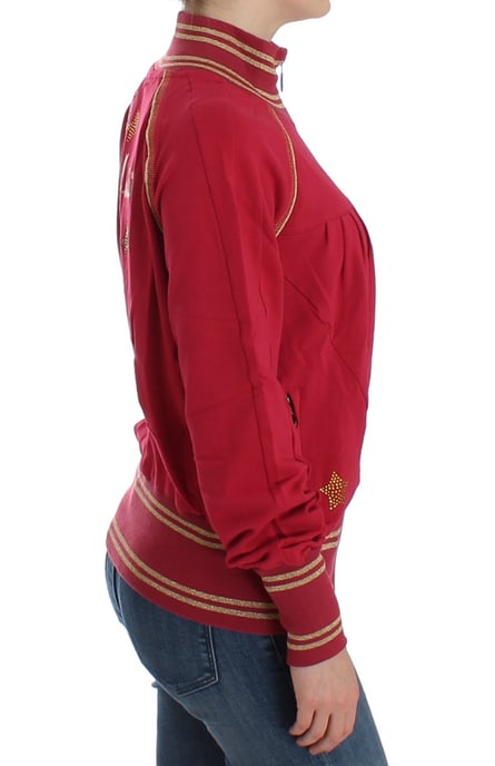 Rote Zip-Up Strickjacke - Image 5
