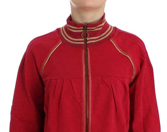 Rote Zip-Up Strickjacke - Image 6
