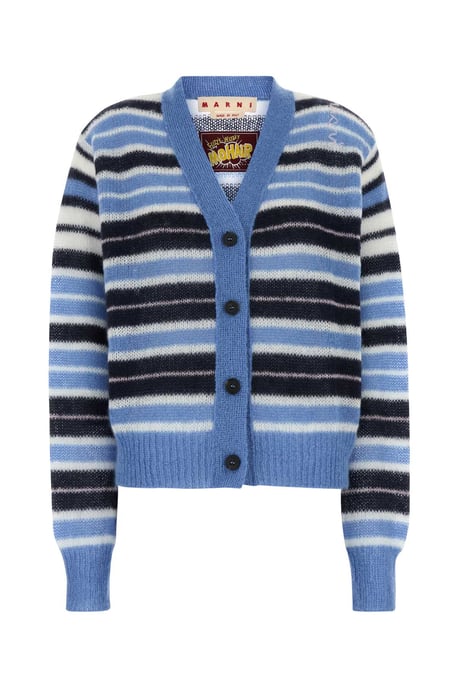 Mehrfarbiger Mohair-Mix-Cardigan - Image 1