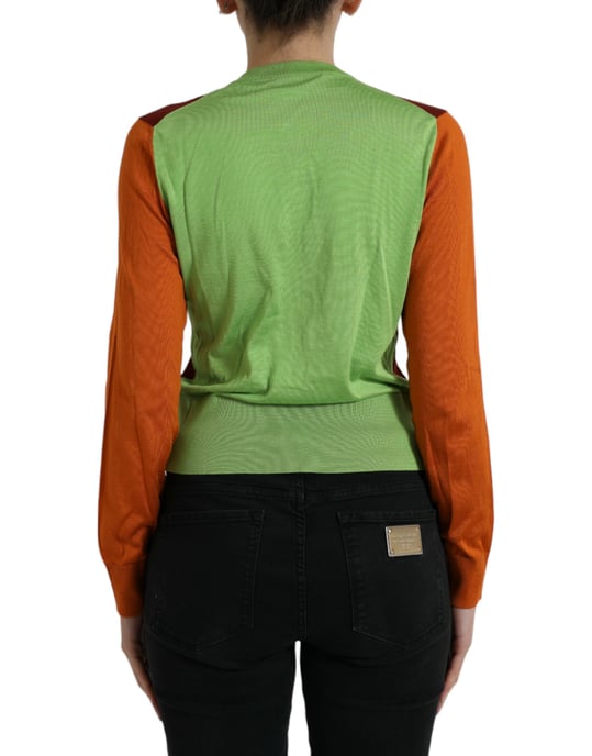 Farbenblock Strickcardigan - Image 3