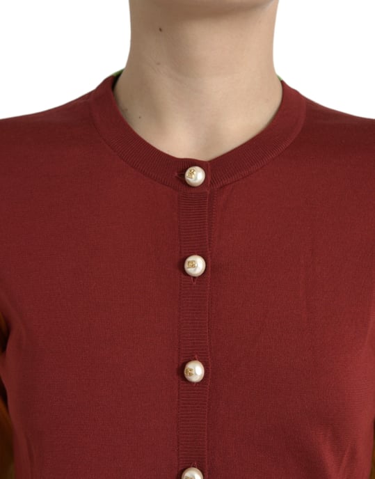 Farbenblock Strickcardigan - Image 4