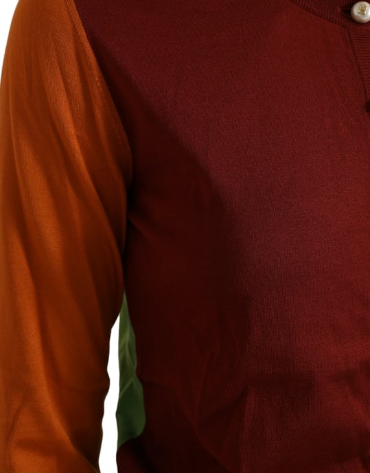 Farbenblock Strickcardigan - Image 5