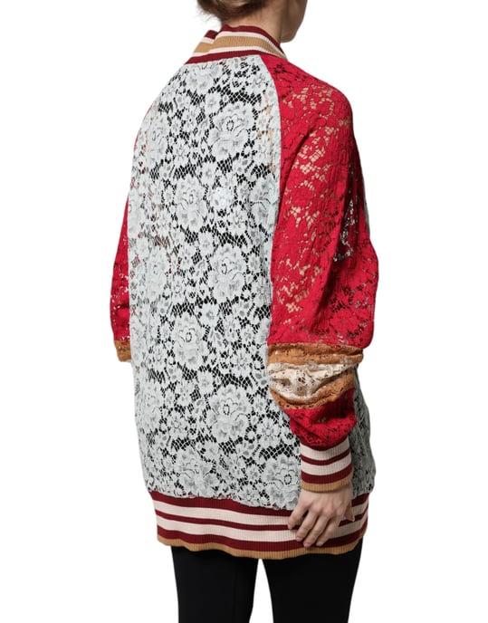 Spitzen-Cardigan Strickpatchwork - Image 4